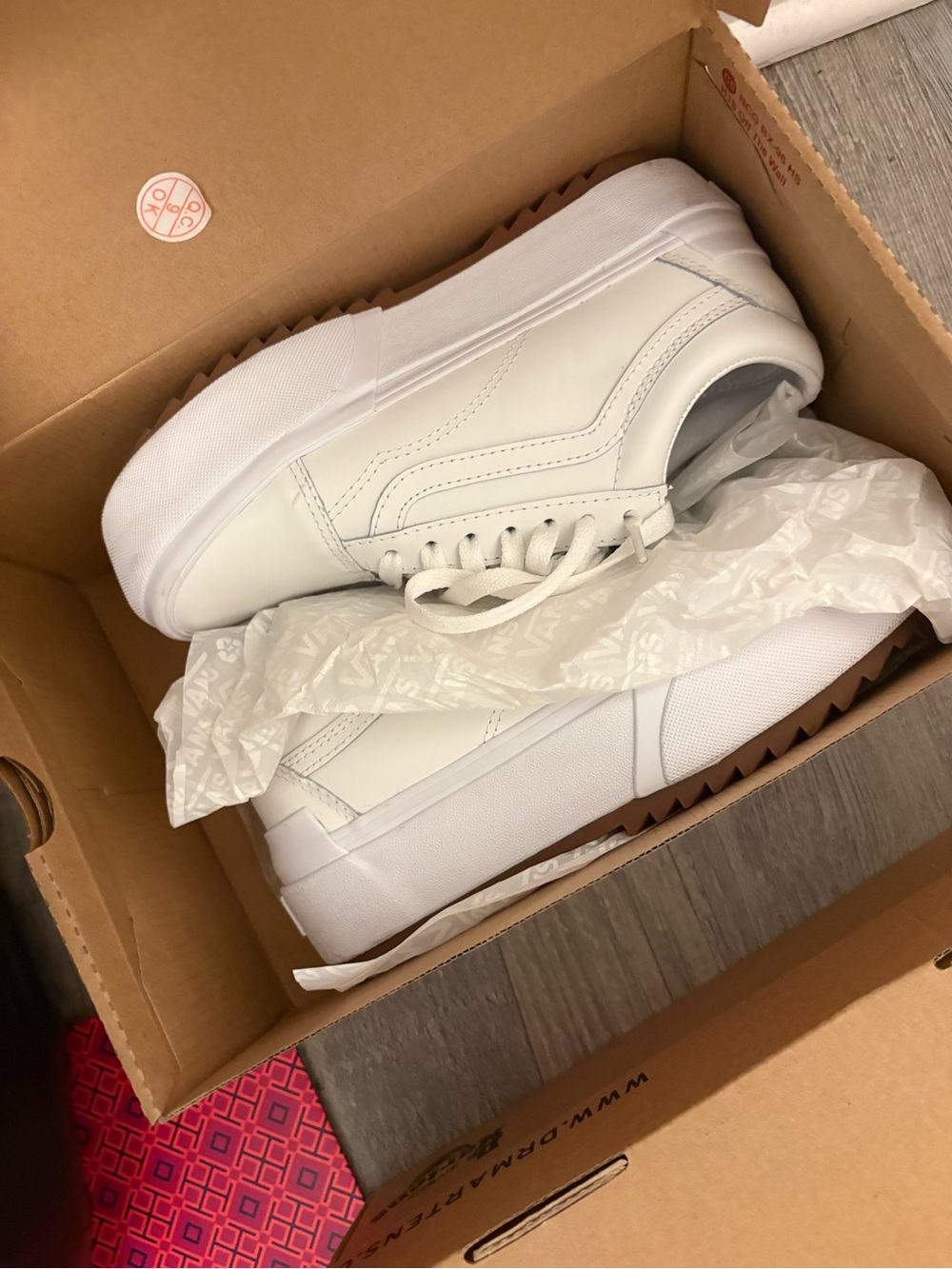 Vans White Platform Old Skool Women's Sneakers